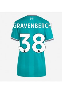 Liverpool Ryan Gravenberch #38 Jalkapallovaatteet Naisten Kolmaspaita 2025-26 Lyhythihainen